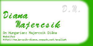 diana majercsik business card